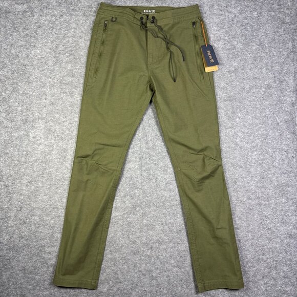 Roark Pants Mens Size 28 Olive Green Military Army Layover 2.0 Travel Commuter - Picture 2 of 16